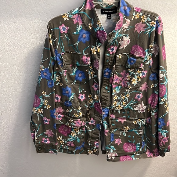 Lane Bryant Floral Jacket Size 14/16 - Picture 9 of 11